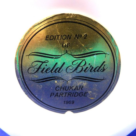 Dant Whiskey Bottle Field Birds CHUKAR PARTRIDGE 2nd Edition 1969 Decanter - Picture 6 of 7